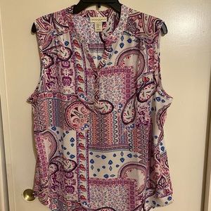 Sleeveless blouse XL